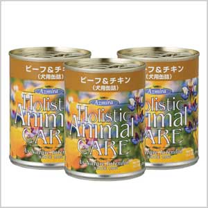 アズミラ・犬用缶詰ビーフ＆チキン・ドッグフード（全年齢犬）